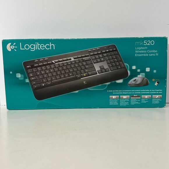 Logitech MK520 Wireless Keboard & Mouse Combo - Picture 1 of 14
